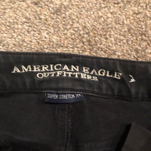 Super stretch ripped black jeans